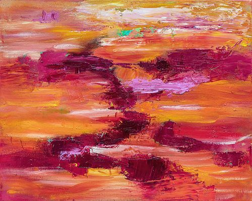 Vurig Abstract Landschap