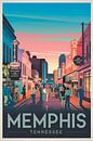 Memphis, Tennessee von Poster Art Shop Miniaturansicht