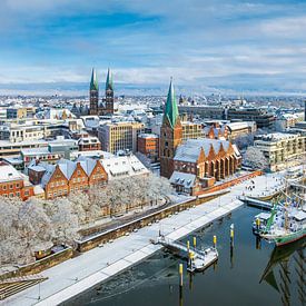 Schlachte in Bremen, Germany on a winter day by Michael Abid