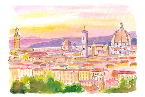 Florence Italie Soleil chaud en Toscane