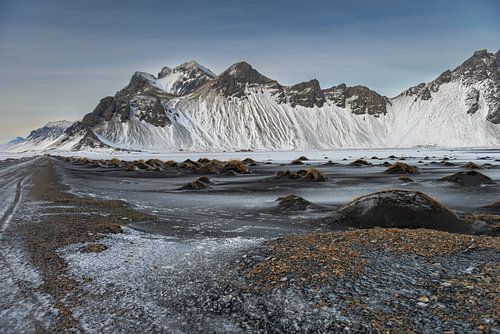 Vestrahorn in de winter van Anita Loos