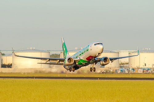 Transavia Boeing737 takeoff Schiphol