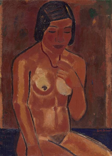 Naakt met halssnoer, Gustave De Smet, 1935 van Atelier Liesjes
