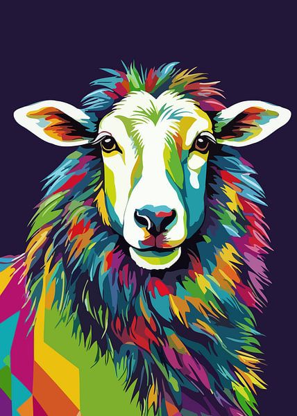 Sheep Pop Art Style by MIROKKU
