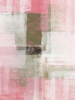 Oberflächen 9A | Abstrakt in Salbei Grün & Deep Pink