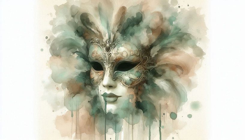Venetian mask by Nicolette Vermeulen