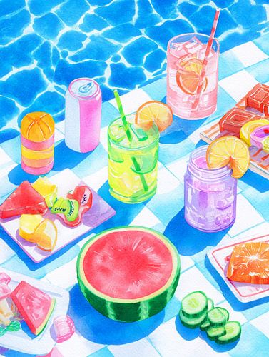 Moments rafraîchissants de l'été - Boissons fruitées de printemps et boissons fraîches