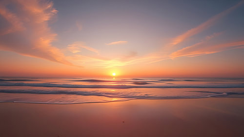 Morgenstimmung am Strand von Jean Pierre