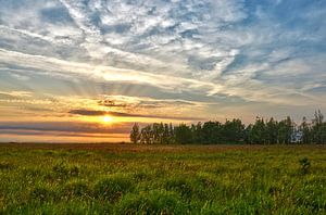 Sonnenuntergang in Dintelse Gorzen