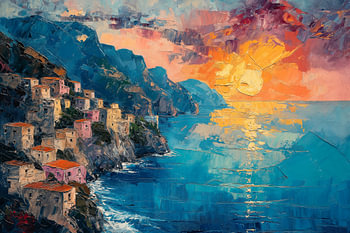Zonsondergang op Capri