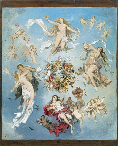 Carl Schweninger, Allegorical scene by Atelier Liesjes