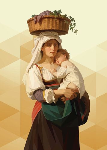 Une mère italienne avec son enfant