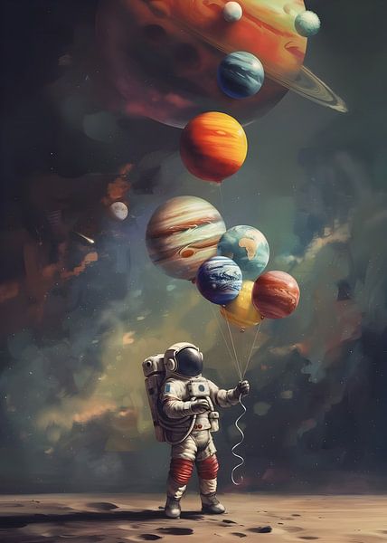 Ruimteballonnen van Gapran Art