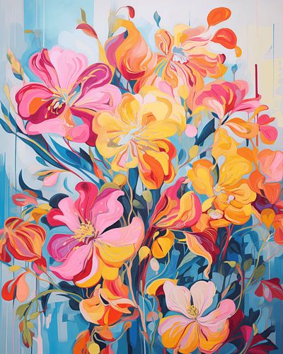 Floral Chaos - Botanische Farbexplosion von Cas Mol