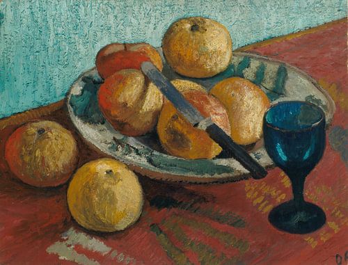 Stilleven met appels en groen glas - 1906