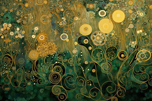 Gouden Bloemen en Rankenspiraal