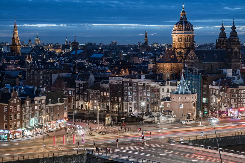 Skyline van Amsterdam van Scott McQuaide