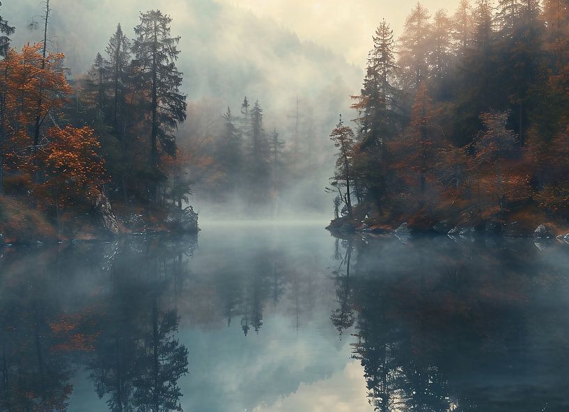 Herbstspiegelungen von fernlichtsicht