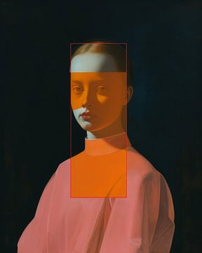 Portrait classique avec une touche de néon sur Studio Allee