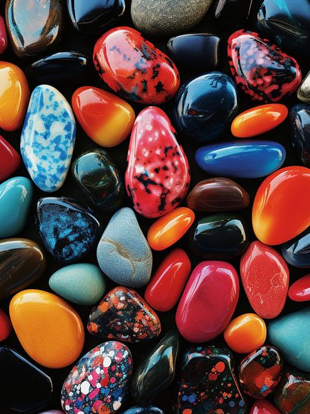 Edelsteine Kiesel glänzend Vielfalt Textur Mineralien Natur von gm_designs