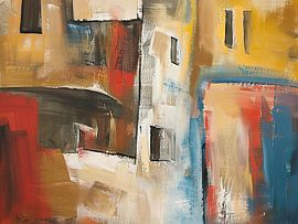 Design abstrait moderne sur Peinture Abstraite