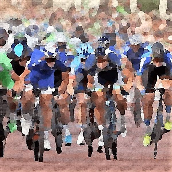 peloton  wielrenners von ! Grobie