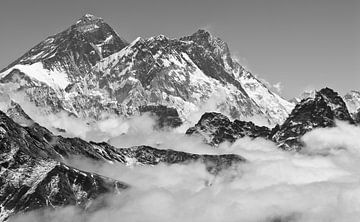 Mount Everest & Lhotse van Floris den Ouden