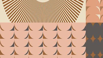 70s Retro geometrische kunst IV van Dina Dankers