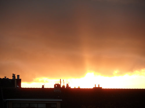 fire in the sun