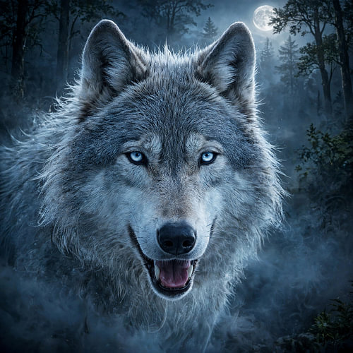 Der Geist des nebligen Waldes, Moonlight Wolf.