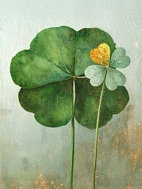 Double bonheur : deux trèfles à quatre feuilles sur Studio Pieternel