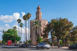 Torre del Oro (Tower of Gold) in Seville by Kees Hasenaar