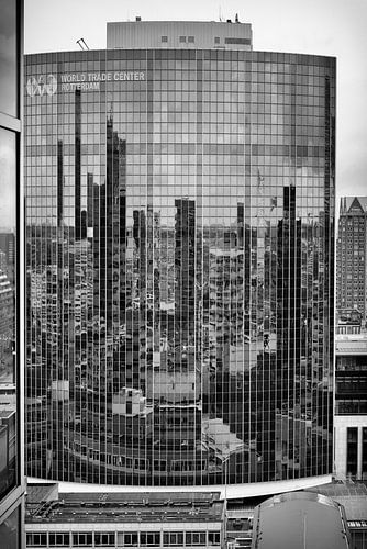 REFLECTIONS OF ROTTERDAM / WORLD TRADE CENTRE by Aad Holkamp