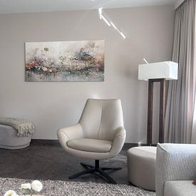 Klantfoto: Natuur Abstract Kunst van Abstract Schilderij, op canvas
