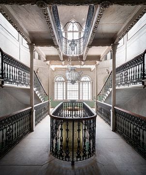Staircase in Splendid Palace. by Roman Robroek - Photos of Abandoned Buildings