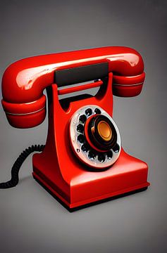 Een rode telefoon van renato daub
