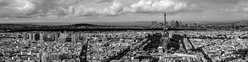Black & White Panorama van Parijs