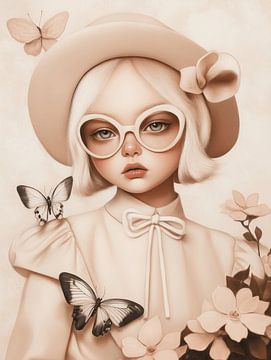 Butterfly girl van Carla Van Iersel