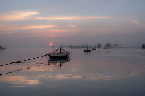Gierpont bij zonsopkomst