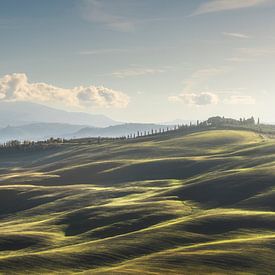 Landscape in Val d'Orcia on a winter afternoon. Tuscany by Stefano Orazzini
