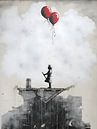 Banksy homage never give up by PixelPrestige thumbnail