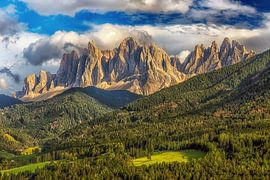 Blick auf die Geislerspitzen