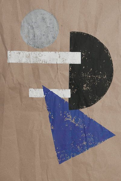 Graphique abstrait noir blanc gris violet par jolanda verduin