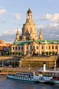 La terrasse Brühl's et la Frauenkirche à Dresde par Werner Dieterich Aperçu