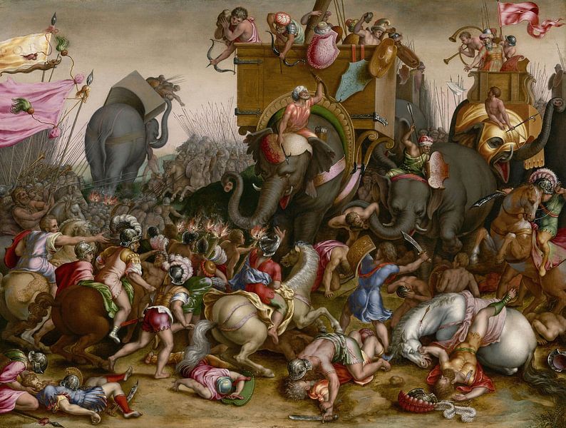 The Battle of Zama, Cornelis Cort by Masterful Masters