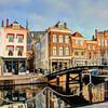 Old Rhine Leiden Netherlands by Hendrik-Jan Kornelis
