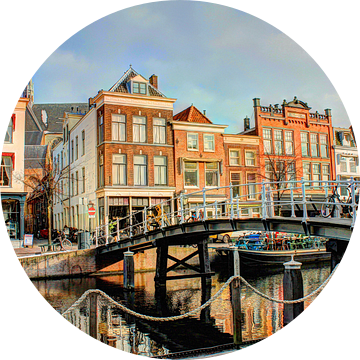 Oude Rijn Leiden Nederland van Hendrik-Jan Kornelis