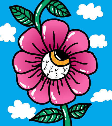 Pink Eyeball Bloom