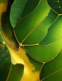 Harmonie vert-doré : une danse de la splendeur naturelle