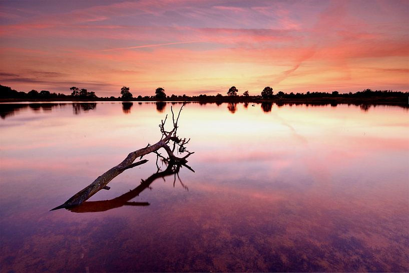 Ven Aekingerzand bei Sonnenuntergang von John Leeninga